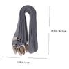 TINEASUR 2pcs Boy Girl Adjustable Elastic Gloves Catcher Hat Clip Grey Ergonomic Design for Winter Mittens and Gloves Convenient and Holder view 4