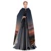 YKJJFVZ Eiffel Tower Print Rogue Cosplay Adult Halloween Witch Hooded Cloak Cape Unisex Costume For Horror Parties Masquerade view 3