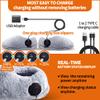 Ewarmer Rechargeable Walking Foot Warmer for Cold Feet, Cordless Graphene Heated Boots for Women Indoor, 4-8 Hours Heat, Washable & Removable, Electric Heated Slippers(Grey Slippers, Standard) view 3