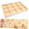 AOKWAWALIY Jewelry Organizer Dresser Drawers Compartment Jewelry Pillow Display Jewelry Drawer Dividers Necklace House Decorations for Dresser Adorn Tray Diverder Jewelry Display Tray Wooden view 3