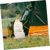 Toddmomy Canvas Tote Bags Bulk Drawstring Camping Bag for Storage Travel Hunting Home Hotel Dormitory Large Capacity view 3