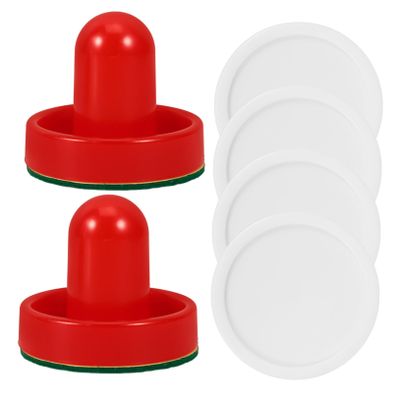 KOMBIUDA 1set Ice Hockey Pucks and Replacement Paddles Includes and Balls for Hockey Tables for Indoor Play and Events