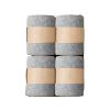 DUJEFF 4 Pairs Wool Socks Mens,Cozy Crew Hiking Socks, Super Thick Mens Hiking Socks Thermal Wool Socks for Cold Weather(Gray) view 1