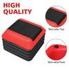 Adjustable Aerobic Step Platform - 16" Non-Slip Exercise Stepper with 4 Risers for Home Gym Cardio Workout - Sturdy Fitness Equipment for Step Training, Plyometric Exercises (Black+Red) view 2