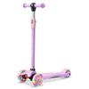 Dribbl 3-Wheel Kids Scooter - Lean-to-Steer Technology, Adjustable Height Handlebar, Wide Anti-Slip Deck, Scooter for Boys & Girls Ages 3+, Child Safety Approved, Support Riders Up to 165 lbs, Purple view 1