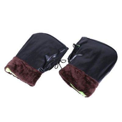 PLAFOPE Windproof Pu Outdoor Cycling Gloves Durable Winter Hands Protector for Motorbike and Bicycle Riding Warm Comfortable Design