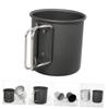 PAMINGONO Collapsible Camping Water Cup Foldable Aluminum Mug for Tea Coffee Beverages Comfortable Grip Design view 2