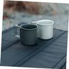 PAMINGONO Collapsible Camping Water Cup Foldable Aluminum Mug for Tea Coffee Beverages Comfortable Grip Design view 3