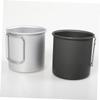 PAMINGONO Collapsible Camping Water Cup Foldable Aluminum Mug for Tea Coffee Beverages Comfortable Grip Design view 4