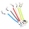 COOLHIYA 6pcs Heavy Duty Coiled Lanyard Retractable Safety Rope for Fishing Hiking Camping and Outdoor Activities and Flexible Design view 1