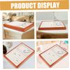 AOKWAWALIY 2pcs Press Wood Jewelry Trays Bead Organizer Earring Holder for Jewelry Necklace Display Holder Flannel view 4