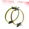 COOLHIYA Yoga Training Wheel with Anti-Slip Handle Portable Flexible Yoga Ring for Exercise and Strength Training for Backbends and Muscle Toning Mixed Color view 2