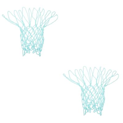 INOOMP 5pcs Luminous Basketball Net Hoop Replacement Net Strong Load-Bearing Capacity for Use for Basketball Lovers Blue