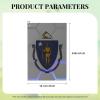 ASEDFGT Flag of Massachusetts Golf Towel 16 x 24 Inch Golf Towels for Golf Bags Polyester Golf Towel with Carabiner Clip Men and Women Golf Accessories view 4