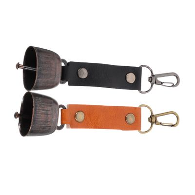 BESPORTBLE 4pcs Vintage Bear Bell Outdoor Hanging Alarm Bell Multi-use Camping for Hiking Crafts Animal -Lose Device Elegant Finish