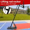 Adjustable Basketball Hoop System 7.5-10ft Height, 44" Shatterproof Backboard, Portable Stand with Stable Base and Wheels, All-Weather Net, Indoor Outdoor Use for Adults Training view 4