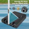Portable Basketball Hoop System with 36" Backboard - Height Adjustable 3.1-4.7ft Pool Basketball Goal with Fillable Base for Indoor Outdoor Use - Kids Adults Swimming Pool Game (Blue) view 3