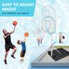 Portable Basketball Hoop System with 36" Backboard - Height Adjustable 3.1-4.7ft Pool Basketball Goal with Fillable Base for Indoor Outdoor Use - Kids Adults Swimming Pool Game (Blue) view 4