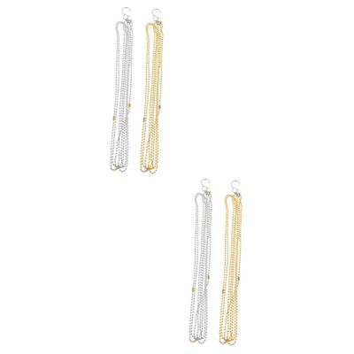 Anneome 4pcs Volleyball Net Measuring Chain Precise Volleyball Measurement Tool for Beach
