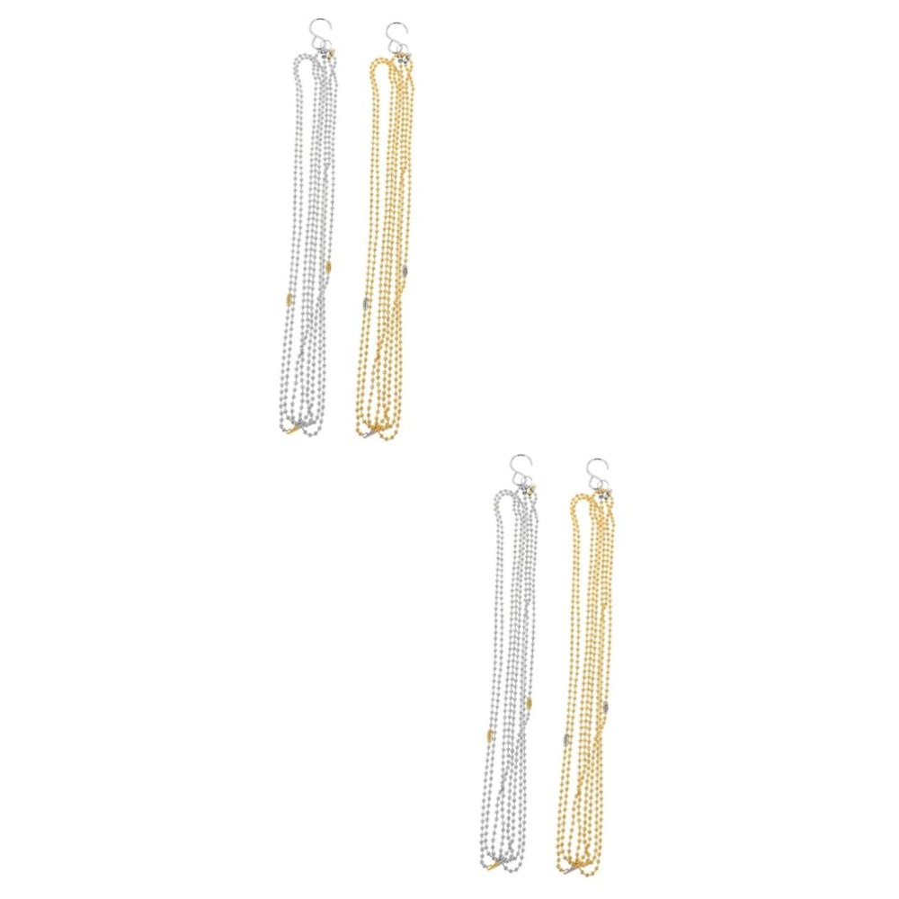 Anneome 4pcs Volleyball Net Measuring Chain Precise Volleyball Measurement Tool for Beach