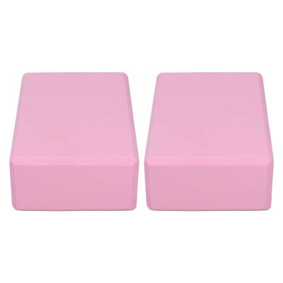 Pink Yoga Block Foam Blocks Provides Stability and Balance for Yoga Pilates Meditation Nonslip EVA Yoga Blocks 2 Pack