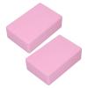 Pink Yoga Block Foam Blocks Provides Stability and Balance for Yoga Pilates Meditation Nonslip EVA Yoga Blocks 2 Pack view 2