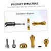 SOESFOUFU Fishing Reel Handle Lever Drag Reel Accessory Fishing Tool Kit Aluminum Alloy Stainless Steel Smooth Surface Balance Bar view 2