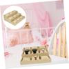 Yardenfun 1set Multi Grids Handcrafted Watch Tray Organizer Soft Burlap Material Cell Storage for Jewelry Rings and Watches Display for Home and view 4
