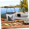 ROMISBABA Portable Folding Water Pail Convenient Camping Fishing Bucket for Outdoor Use Transparent Eva Material Soft Large view 2