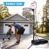 Best Choice Products Kids Height-Adjustable Basketball Hoop, Portable Backboard Set w/ 2 Wheels, Fillable Base, 70.5in to 82.3in Tall - American Flag view 4