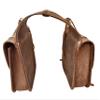WEMBILS Western Leather Roughout Saddle Bag Horse Riding Pleasure Trail Ride Suitable for Horse and Barrel Racing Adjustable Strap- Dark Brown (Size - 11X11X3.75 Inches) view 3