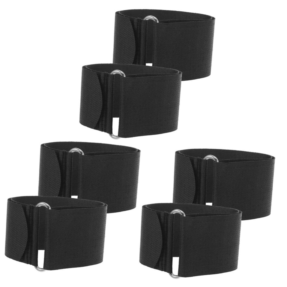 VANZACK 6pcs Exercise Bike Pedal Straps Slip Bike Fixing Straps Portable Replacement Toe Belts
