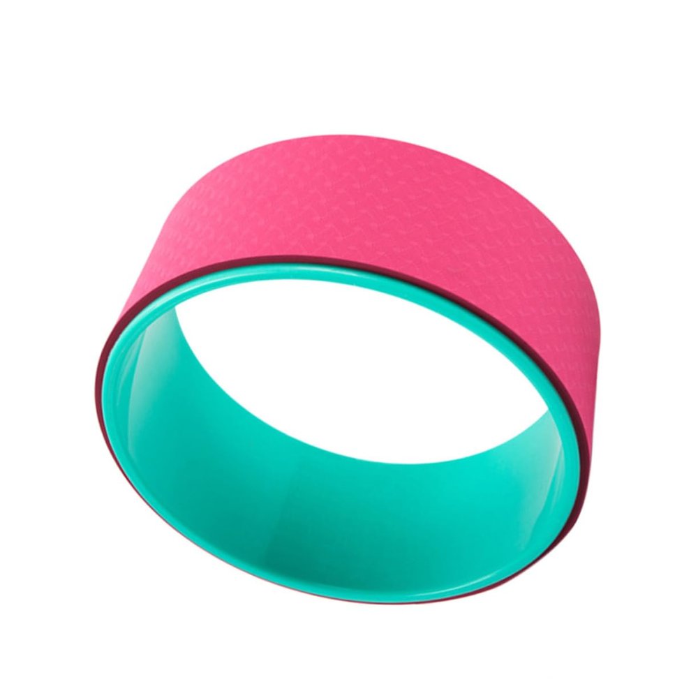 WOONEKY Eco-friendly Yoga Wheel for Balance Flexibility Durable Non-slip Accessory for Green All Yoga Levels and Gift Giving