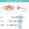 EYEGLAD MOTIONVIEW Sports Sunglasses Outdoor HD High Contrast UV400 Running Baseball Softball Sports Eco-friendly (Milky Blue) view 4