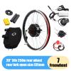 QUSKLISU E-Bike Bicycle Conversion Kit, LED Bicycle Conversion Rear Wheel Kit 36V 250W Full Set DIY Upgrade Electric Bike Motor Kit for 20'' Bike, 30KM/H (US Stock) view 4