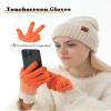 DS DADOU&XIAOSHAN Winter Gloves For Women, Womens Gloves With Touchscreen Fingers For Cold Weather Thermal Mitten Fleece Line view 4