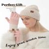 DS DADOU&XIAOSHAN Winter Gloves For Women, Womens Gloves With Touchscreen Fingers For Cold Weather Thermal Mitten Fleece Line view 4