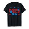 Harris Walz 24 Harry Balz 2024 Funny Meme Vote Democratics T-Shirt view 1