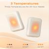 Jerritte Electric Hand Warmers Rechargeable 2 Pack, Rechargeable Hand Warmer, 16 Hrs Portable Hand Warmer for Outdoor Camping Hunting Golf Accessories, Gifts for Women Men Ivory view 3
