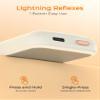 Jerritte Electric Hand Warmers Rechargeable 2 Pack, Rechargeable Hand Warmer, 16 Hrs Portable Hand Warmer for Outdoor Camping Hunting Golf Accessories, Gifts for Women Men Ivory view 4