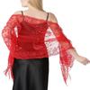 AUZURE Women's 1920s Sequin Peacock Shawls Wraps Bridal Flapper Evening Scarf for Dresses Formal Party Wedding Harlem Night view 1
