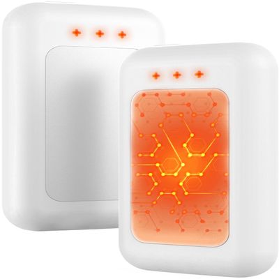 Jerritte Electric Hand Warmers Rechargeable 2 Pack, Rechargeable Hand Warmer, 16 Hrs Portable Hand Warmer for Outdoor Camping Hunting Golf Accessories, Gifts for Women Men White