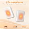 Jerritte Electric Hand Warmers Rechargeable 2 Pack, Rechargeable Hand Warmer, 16 Hrs Portable Hand Warmer for Outdoor Camping Hunting Golf Accessories, Gifts for Women Men White view 3