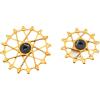 12T+16T Rear Puller Guide Wheel Puller Ceramic Bearing: Suitable for SRAM Garbaruk SRAM 11/12 Speed Bicycle Rear Puller Guide Wheel (Golden Pulleys) view 1