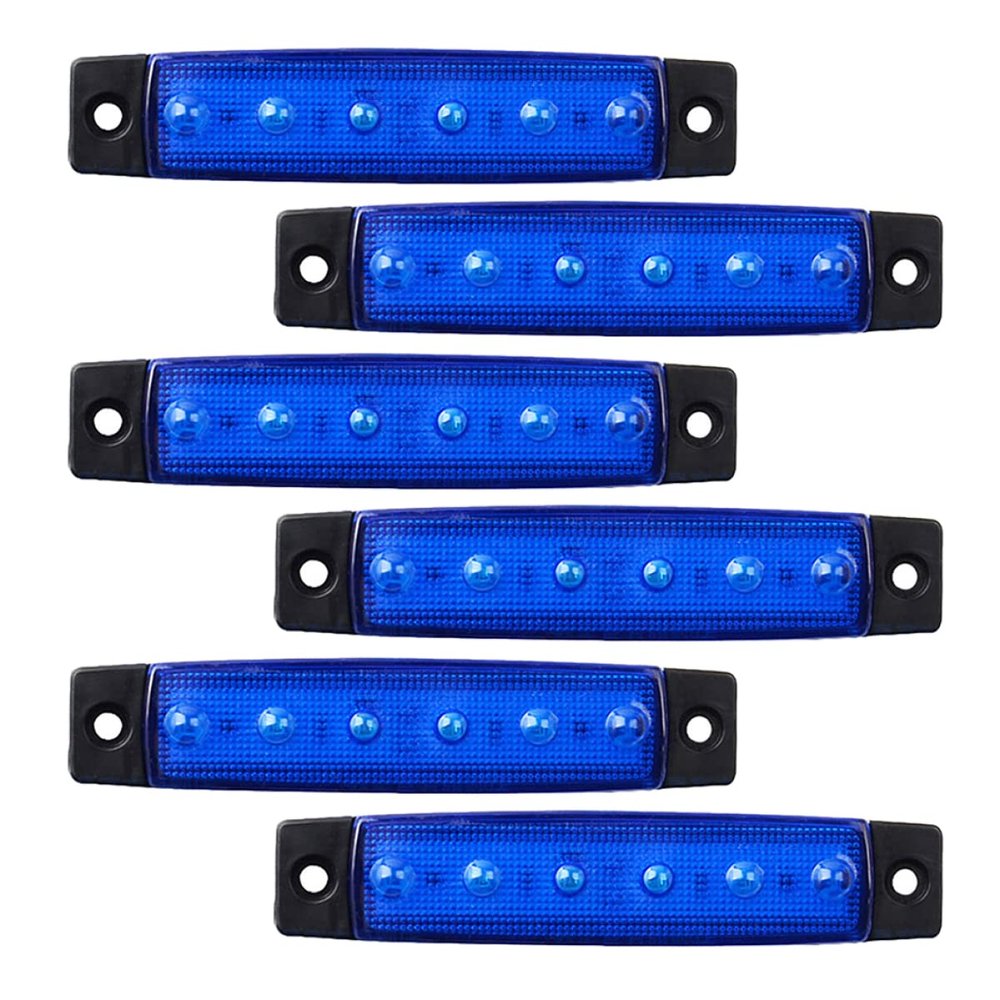 WOONEKY 6pcs Marine Boat Lights Waterproof Led Lights for Boat Abs Material Low Power Consumption