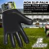 Jazzy Sports Soccer Goalie Gloves for Kids, Youth Goalkeeper Gloves Anti Slip 4mm Latex Palm with Strong Grip Double Wrist Protection (Black 1, Size 7 Suitable for Size S-M Adult) view 2
