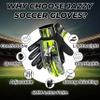 Jazzy Sports Soccer Goalie Gloves for Kids, Youth Goalkeeper Gloves Anti Slip 4mm Latex Palm with Strong Grip Double Wrist Protection (Black 1, Size 7 Suitable for Size S-M Adult) view 4