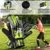 Jazzy Sports Soccer Goalie Gloves for Kids, Youth Goalkeeper Gloves Anti Slip 4mm Latex Palm with Strong Grip Double Wrist Protection (Black 1, Size 5 Suitable for 9-12 Years) view 3