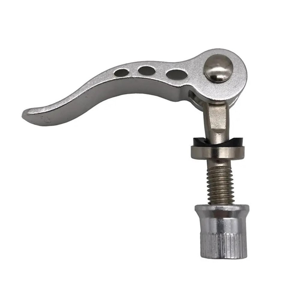 ZHUAYSEJXA Bike seat clamp M8X50/55/60/65/75mm Bicyce Quick Release Screw Bolt Aluminum Bike Seat Post Clamp Lever Skewer Cycling Parts Bike seat clamp Quick Release(M8X65mm Silver Color)
