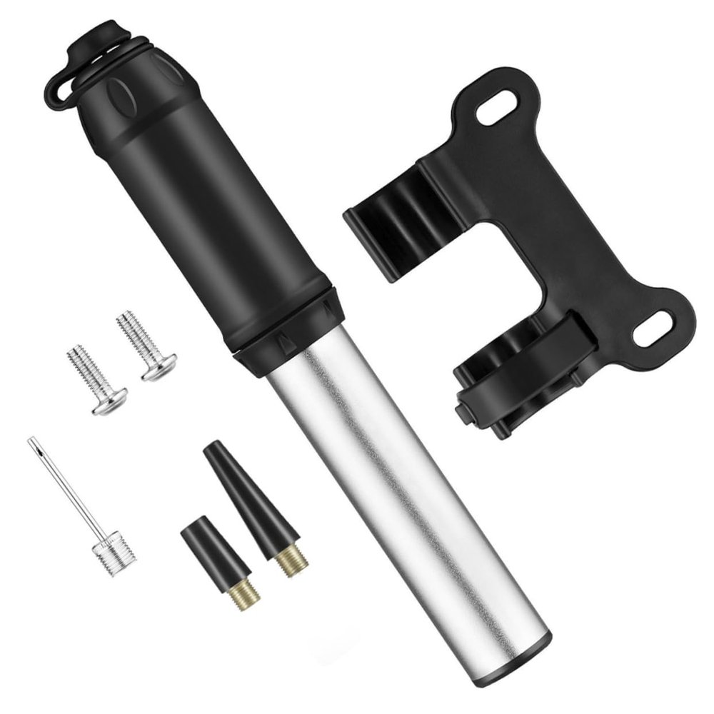 WOONEKY Portable Mini Air Pump for Bikes Inflator for Mountain Road Bikes Compact Design for Easy Carrying for Bicycles Balls